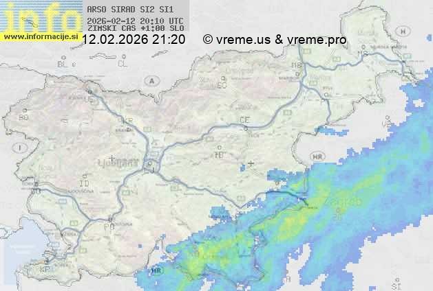 Radarska karta padavin