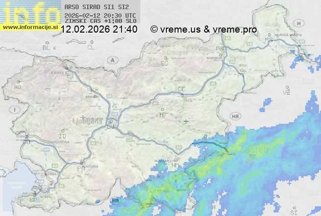 Radarska karta padavin