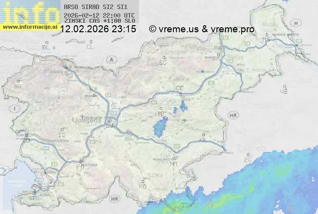 Radarska karta padavin