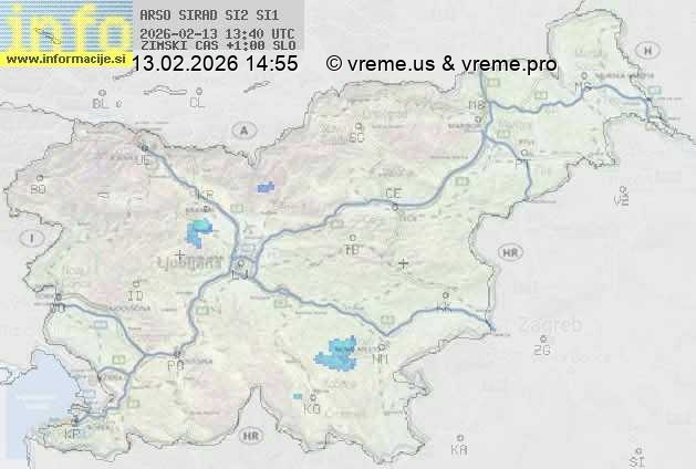 Radarska karta padavin