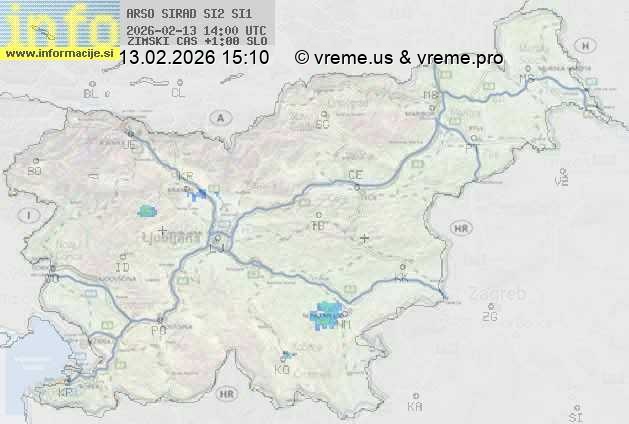 Radarska karta padavin