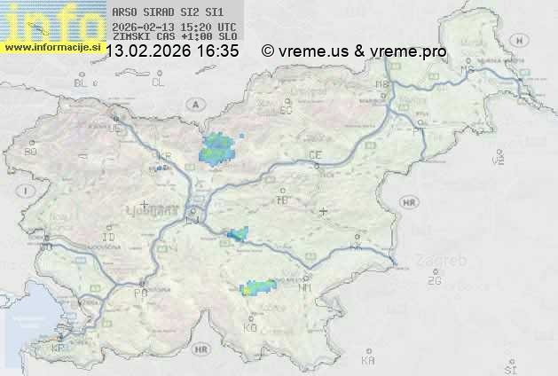 Radarska karta padavin
