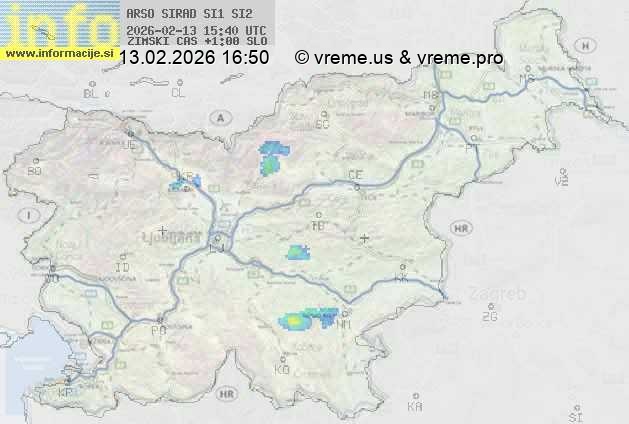 Radarska karta padavin
