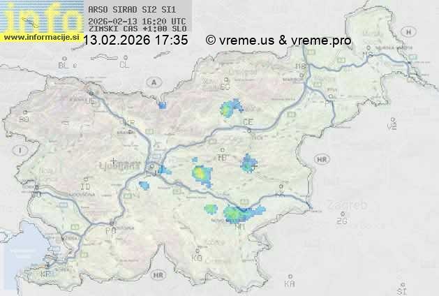 Radarska karta padavin
