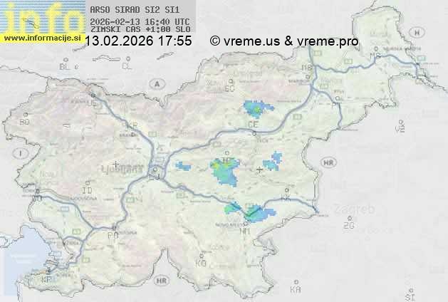 Radarska karta padavin