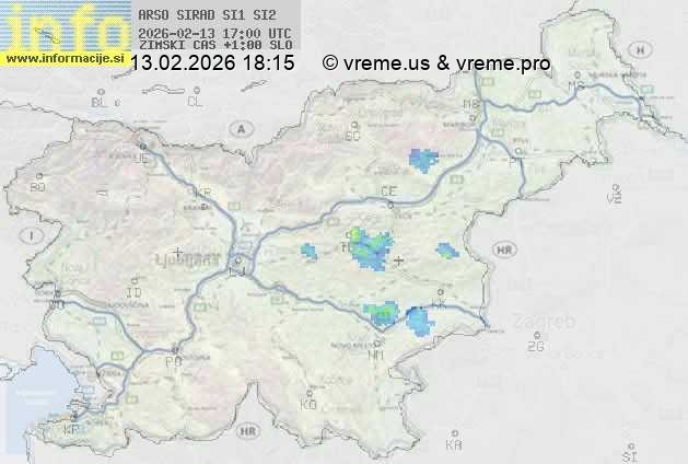 Radarska karta padavin