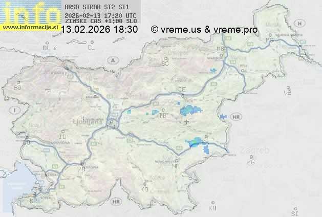 Radarska karta padavin