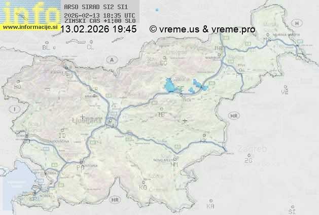 Radarska karta padavin