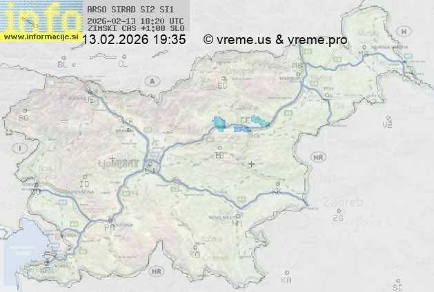 Radarska karta padavin