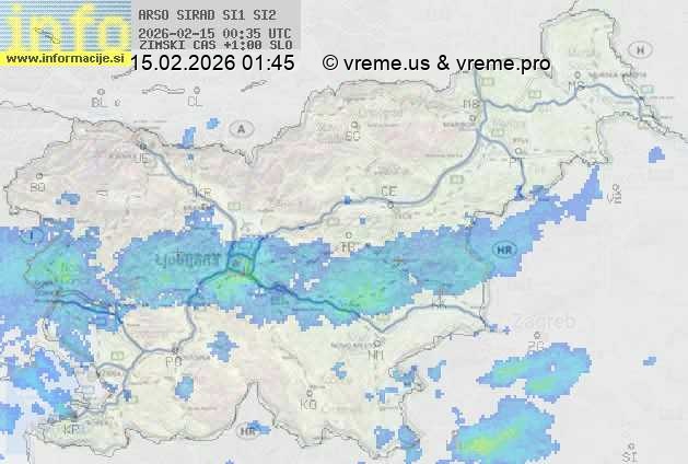Radarska karta padavin