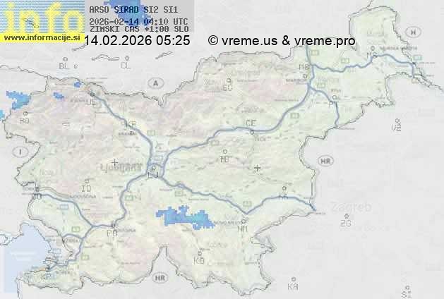 Radarska karta padavin