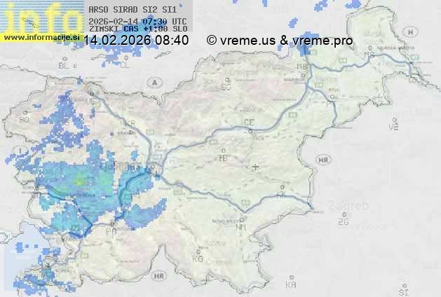 Radarska karta padavin