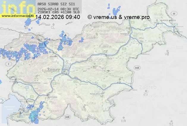 Radarska karta padavin