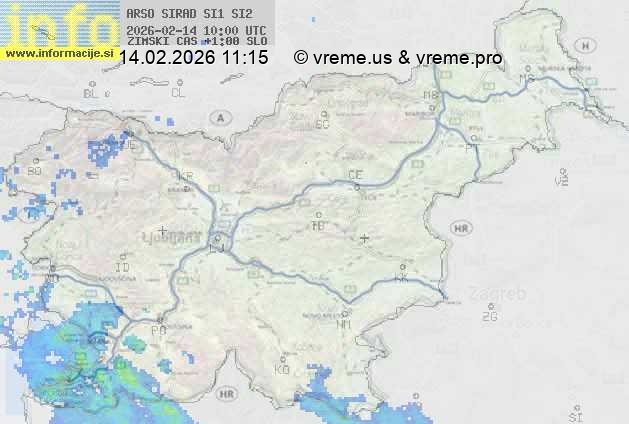 Radarska karta padavin