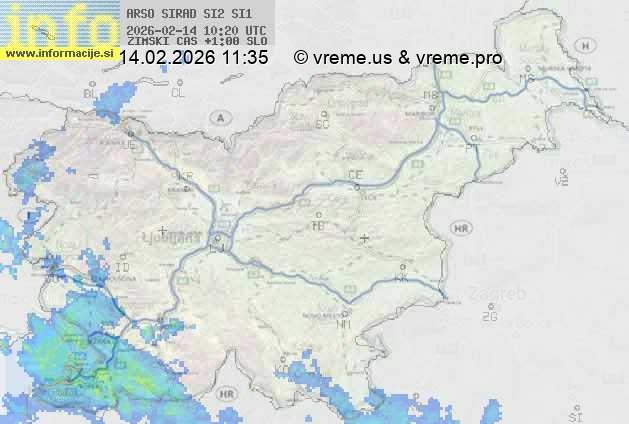 Radarska karta padavin