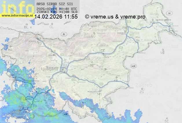 Radarska karta padavin