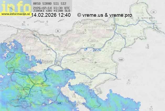 Radarska karta padavin