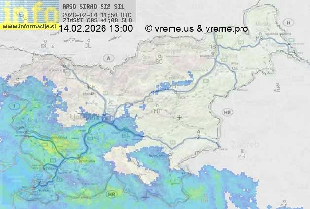 Radarska karta padavin