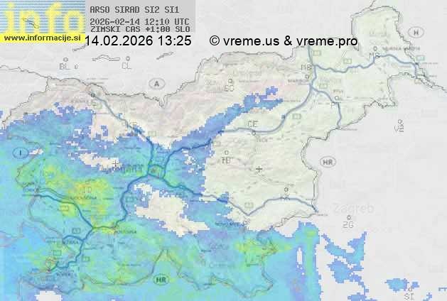Radarska karta padavin