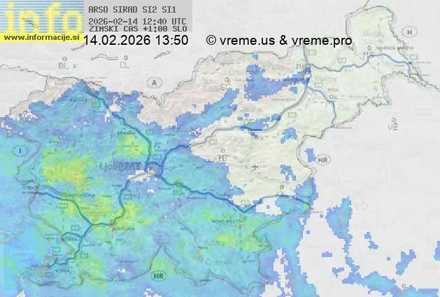 Radarska karta padavin