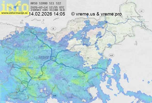 Radarska karta padavin