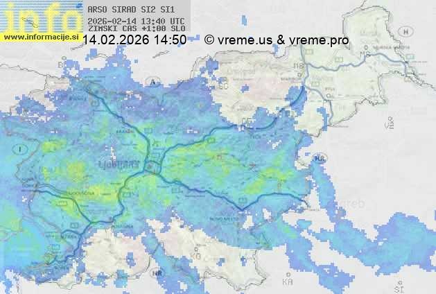 Radarska karta padavin
