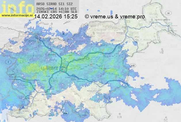 Radarska karta padavin