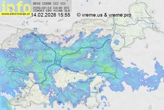 Radarska karta padavin