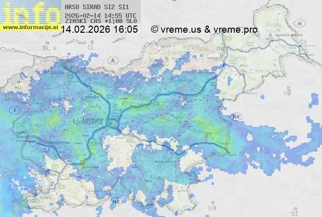 Radarska karta padavin