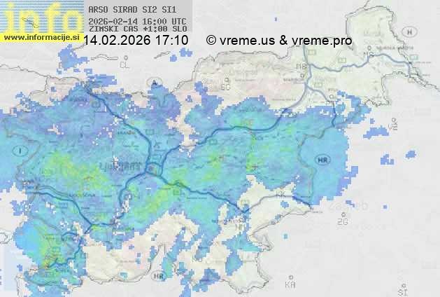 Radarska karta padavin