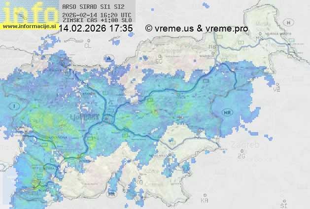 Radarska karta padavin