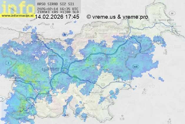 Radarska karta padavin