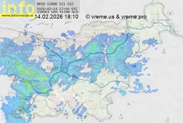Radarska karta padavin