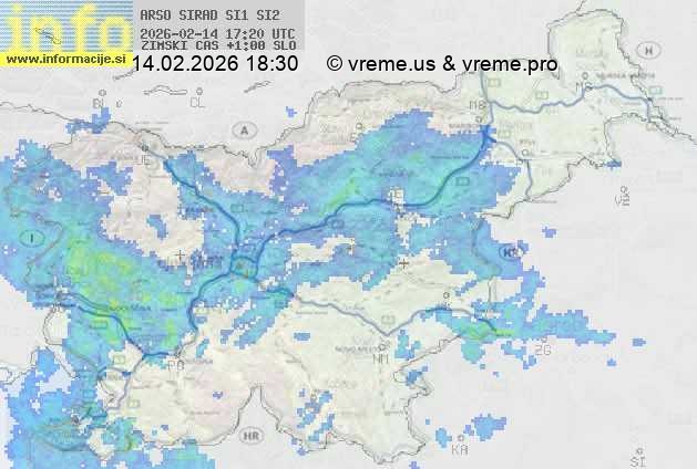 Radarska karta padavin