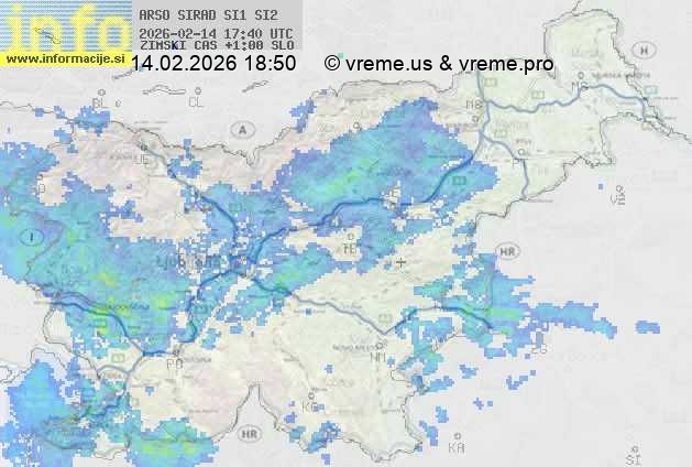 Radarska karta padavin
