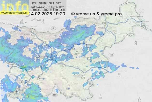 Radarska karta padavin