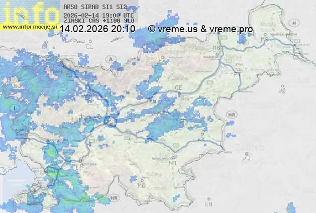 Radarska karta padavin