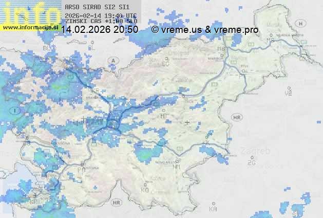 Radarska karta padavin