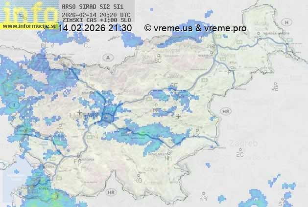 Radarska karta padavin