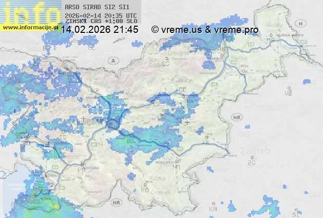 Radarska karta padavin