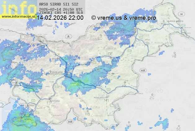 Radarska karta padavin