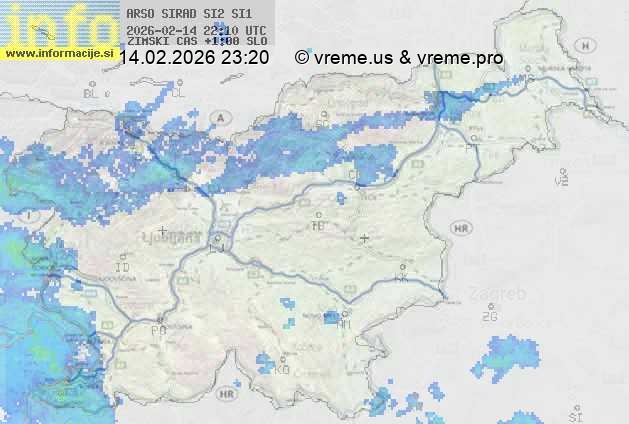 Radarska karta padavin