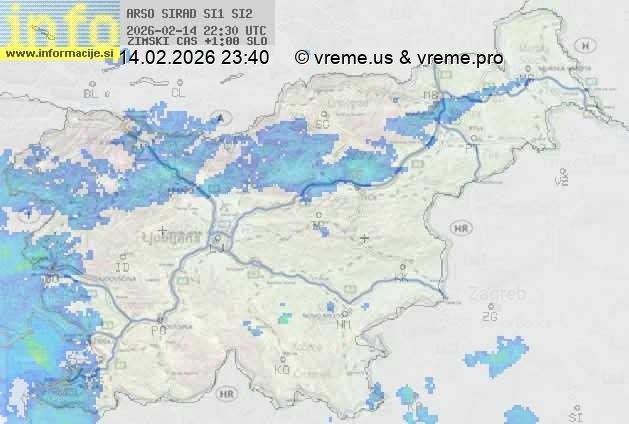 Radarska karta padavin