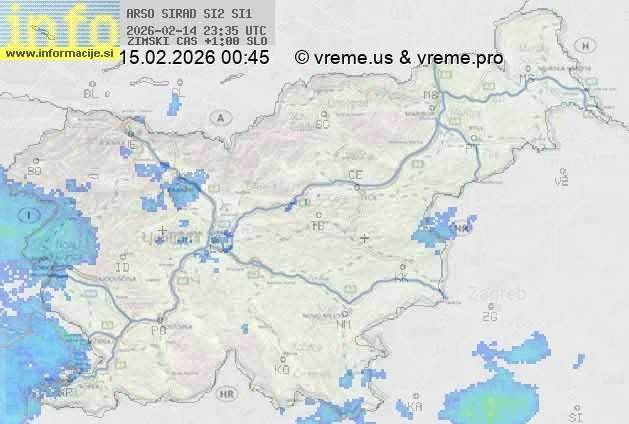 Radarska karta padavin