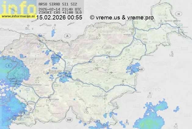 Radarska karta padavin