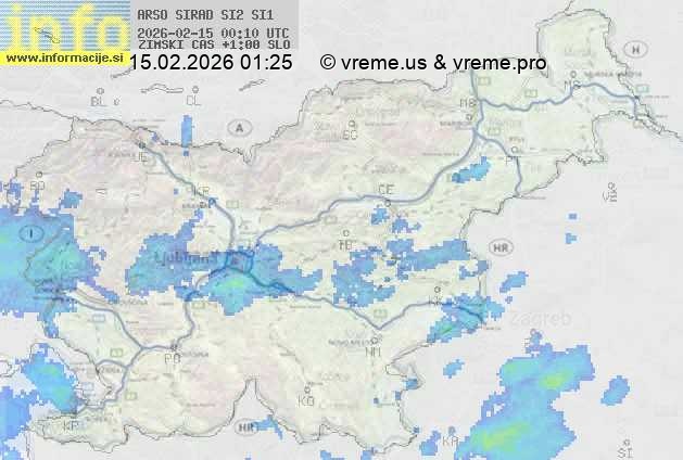 Radarska karta padavin