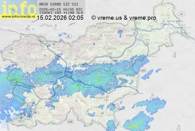 Radarska karta padavin