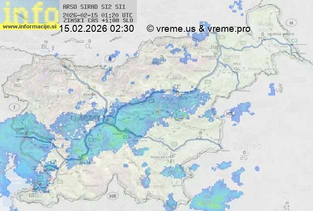 Radarska karta padavin