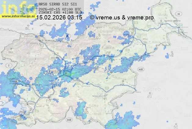 Radarska karta padavin