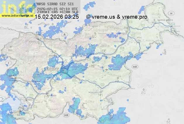 Radarska karta padavin